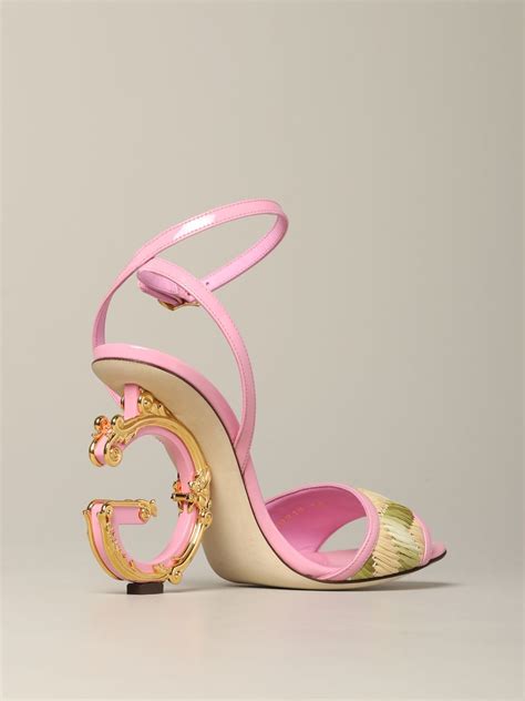 pink dolce and gabbana sandals